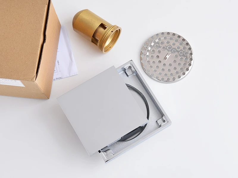 Các linh kiện trong hộp phễu thu sàn bằng đồng SSD10C
