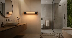 Nghệ thuật kiến tạo không gian với đèn sưởi nhà tắm.