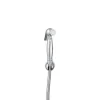 Vòi xịt gắn bồn cầu mạ chrome bằng đồng thau, kèm theo dây cấp dài 1.2m tiện lợi và có kiểu dáng mang phong cách cổ điển, sang trọng.